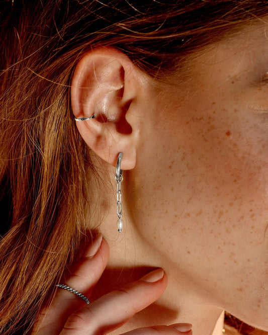 Offbeat Ear Cuff Silber