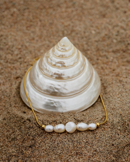 Pearlessence Anklet Roségold