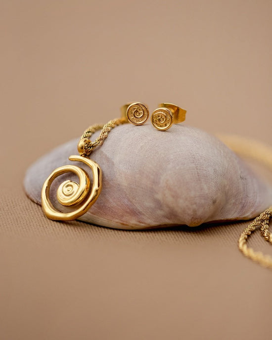 Sweet Swirl Studs Silber