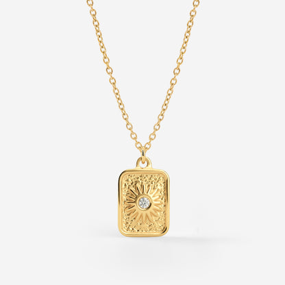 Sun Relic Necklace Gold