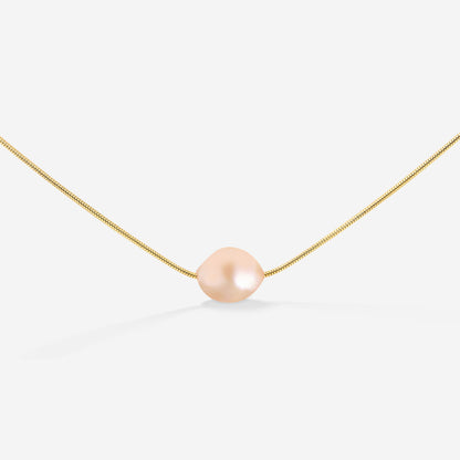 Blush Pearl Necklace Gold