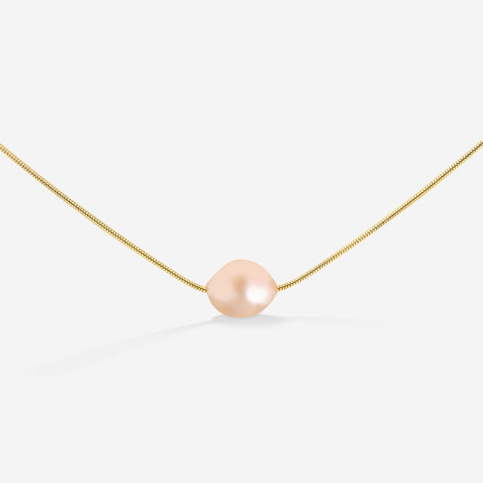 Blush Pearl Necklace Gold
