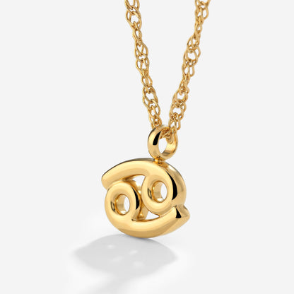 Cancer Bubble Necklace Gold
