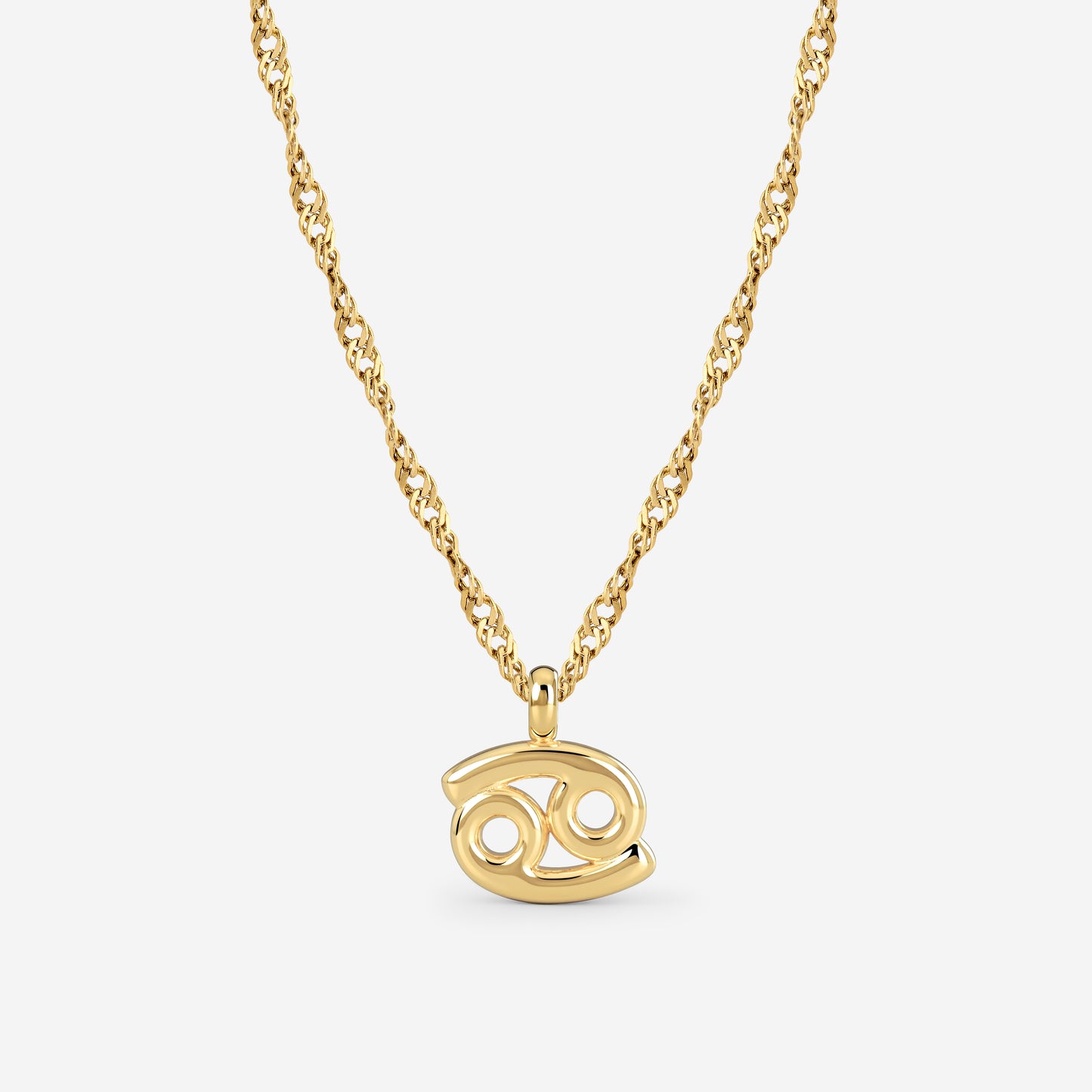 Cancer Bubble Necklace Gold