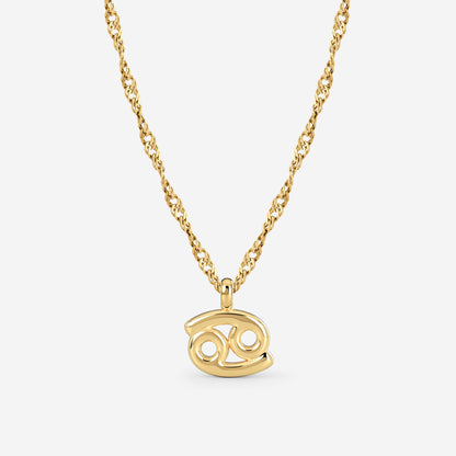 Cancer Bubble Necklace Gold