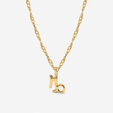 Capricorn Bubble Necklace Gold
