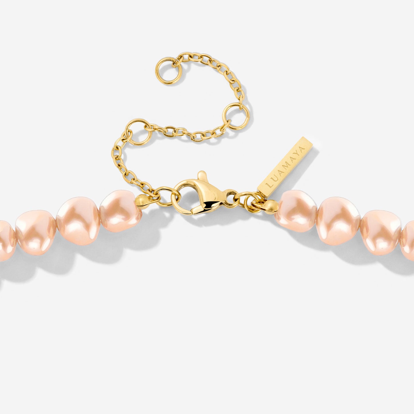 Dusty Rose Perlita Choker Gold