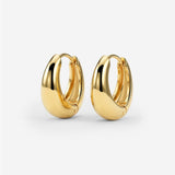 Gilded Curve Hoops Gold