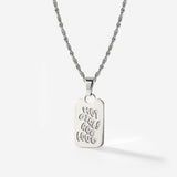 Hot girls are loud Necklace Silber