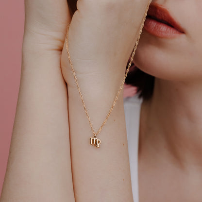 Virgo Bubble Necklace Roségold