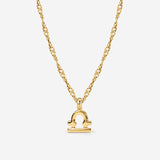 Libra Bubble Necklace Gold