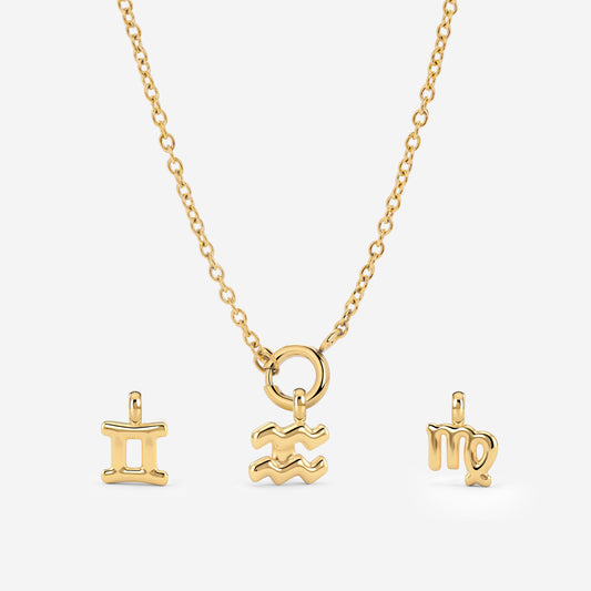 Classic Chain Charm Necklace Set