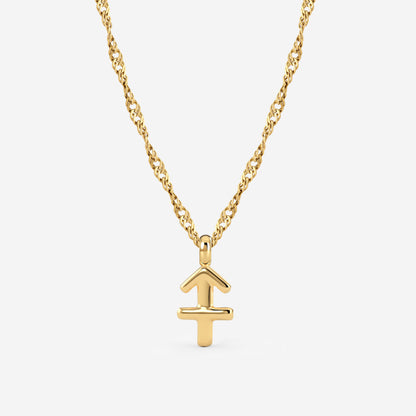 Sagittarius Bubble Necklace Gold