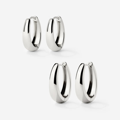 Seeker Hoop Bundle Silber