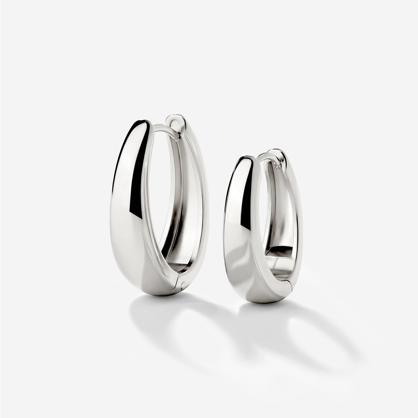 Seeker Hoops Medium Silber