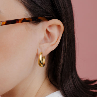 Seeker Hoops Medium Gold