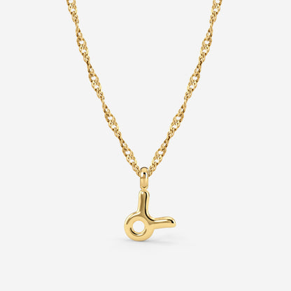 Taurus Bubble Necklace Gold