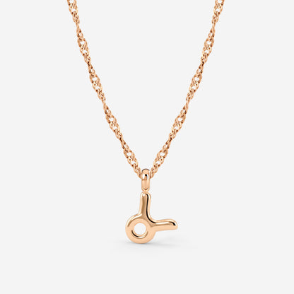 Taurus Bubble Necklace Roségold