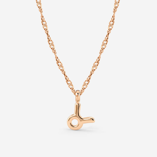 Taurus Bubble Necklace Roségold