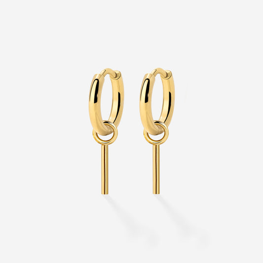 The Spine Hoop Set Baby Gold