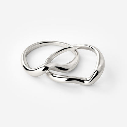 Twinsies Ring Silber