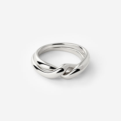 Twinsies Ring Silber