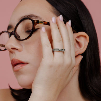 Twinsies Ring Silber