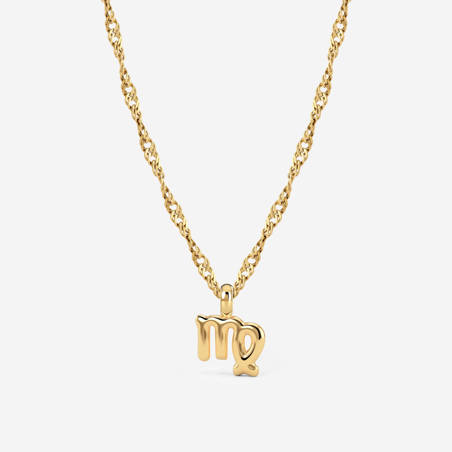 Virgo Bubble Necklace Gold