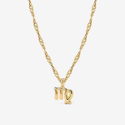Virgo Bubble Necklace Gold