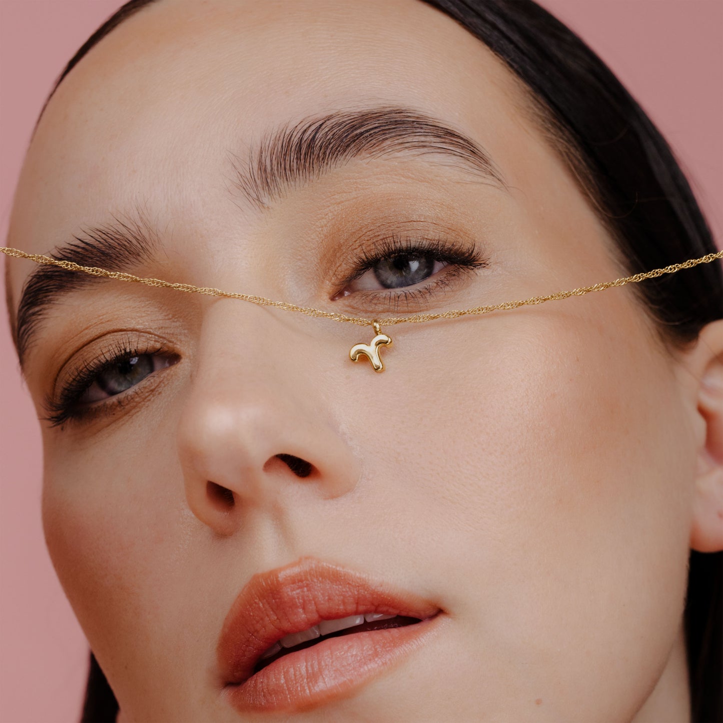 Aries Bubble Necklace Gold