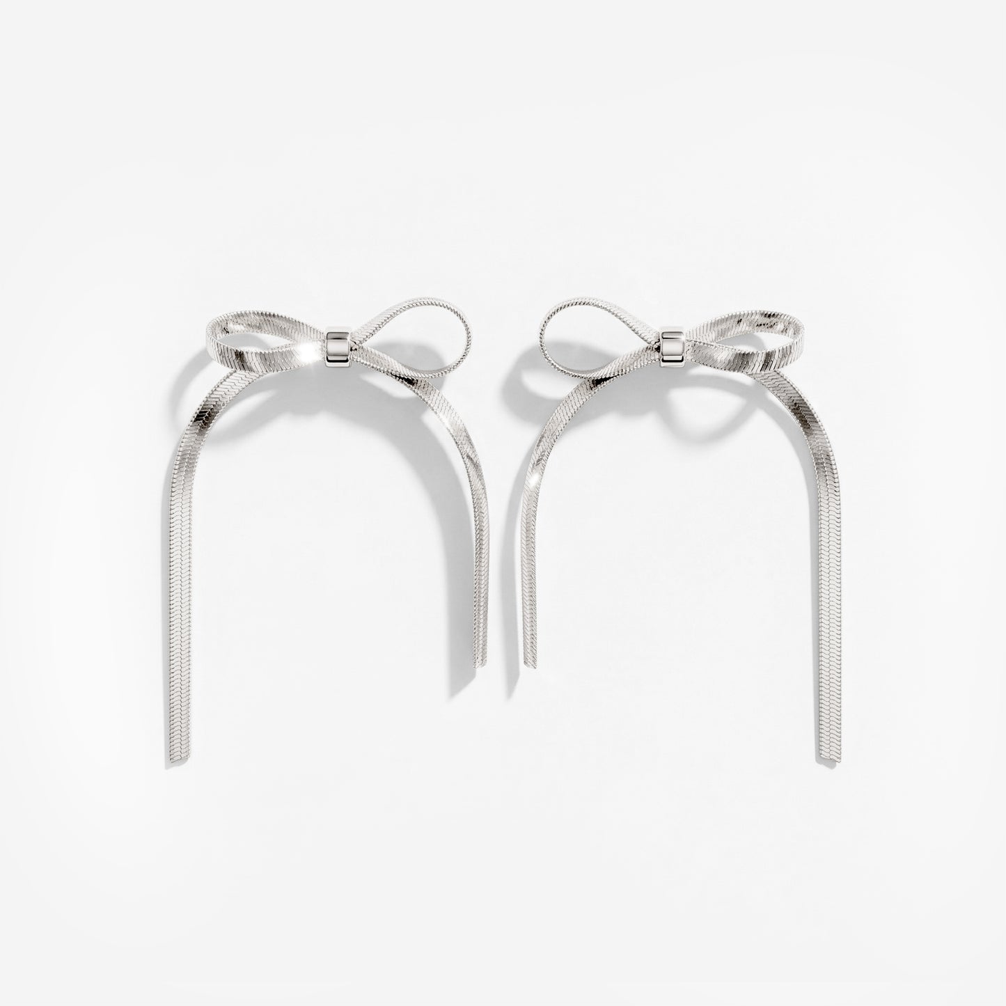 Sweet Bow Earrings Silber