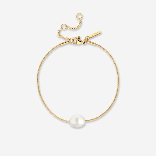 Minimalist Pearl Bracelet Gold