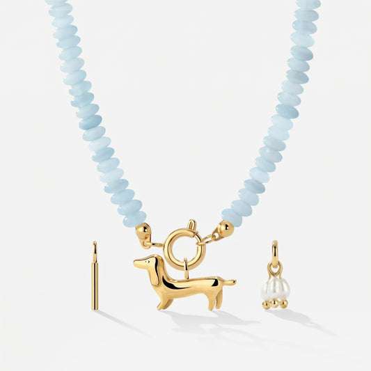 Seastone Charm Necklace Set