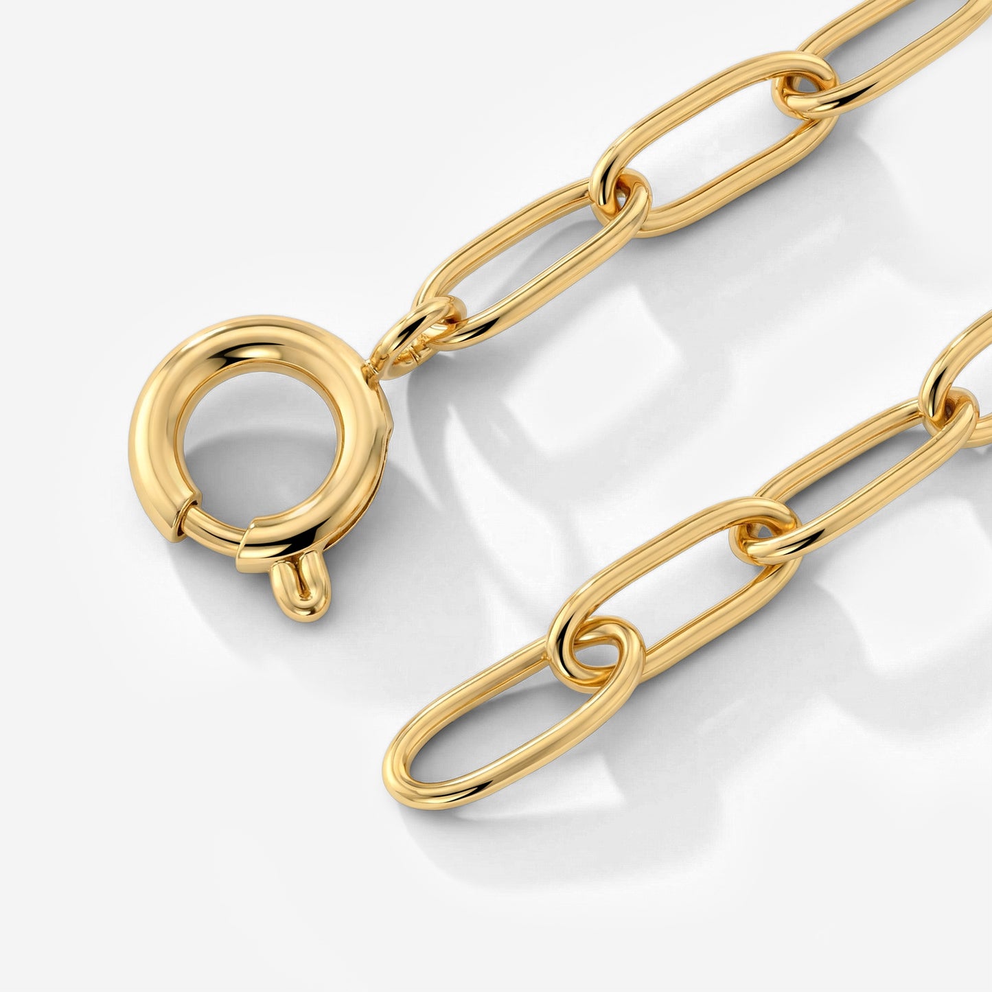 Oval Links Charm Bracelet Set