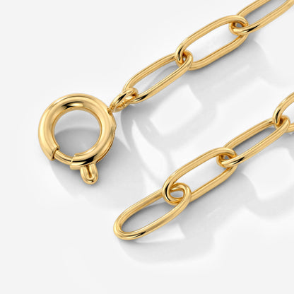 Oval Links Charm Bracelet Set