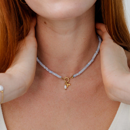 Seastone Charm Necklace Set