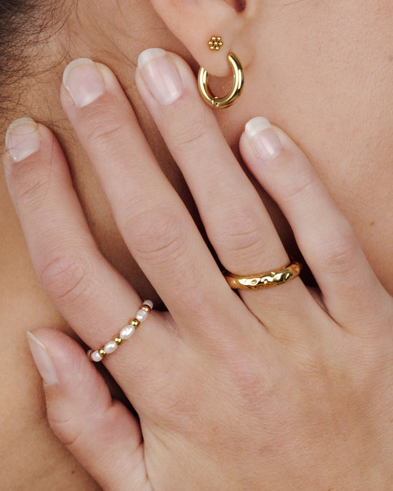 Pearl'n'Beads Ring Gold