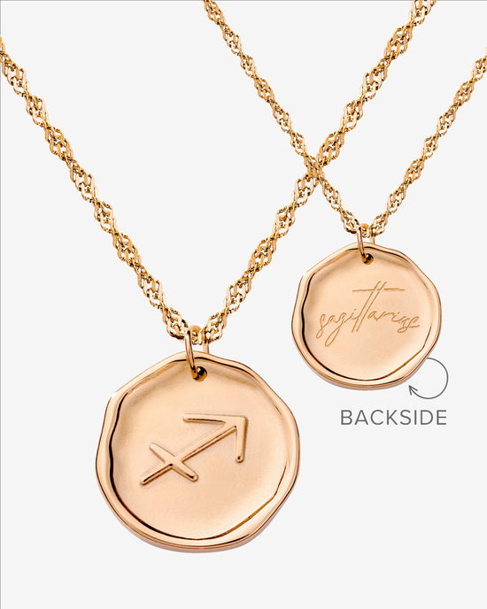 Zodiac Necklace – Sagittarius / Schütze Roségold