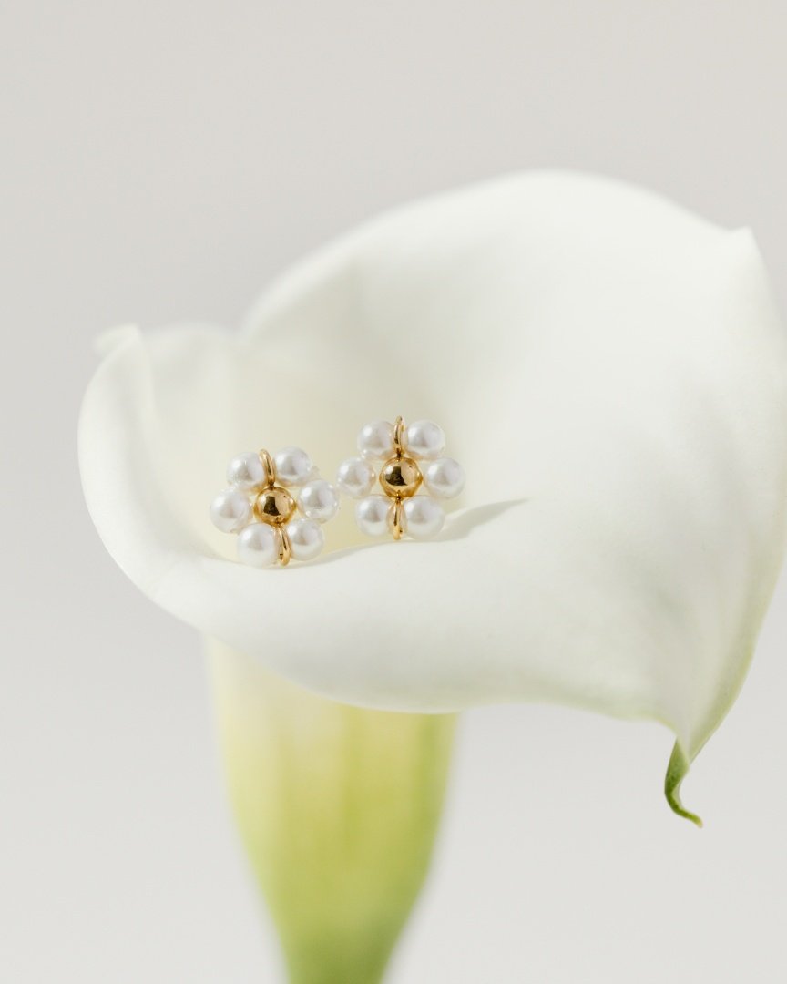 Daisy Studs Roségold