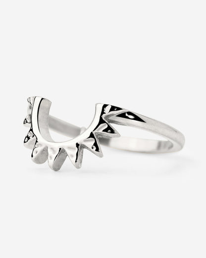 Sun Ray Ring Silber