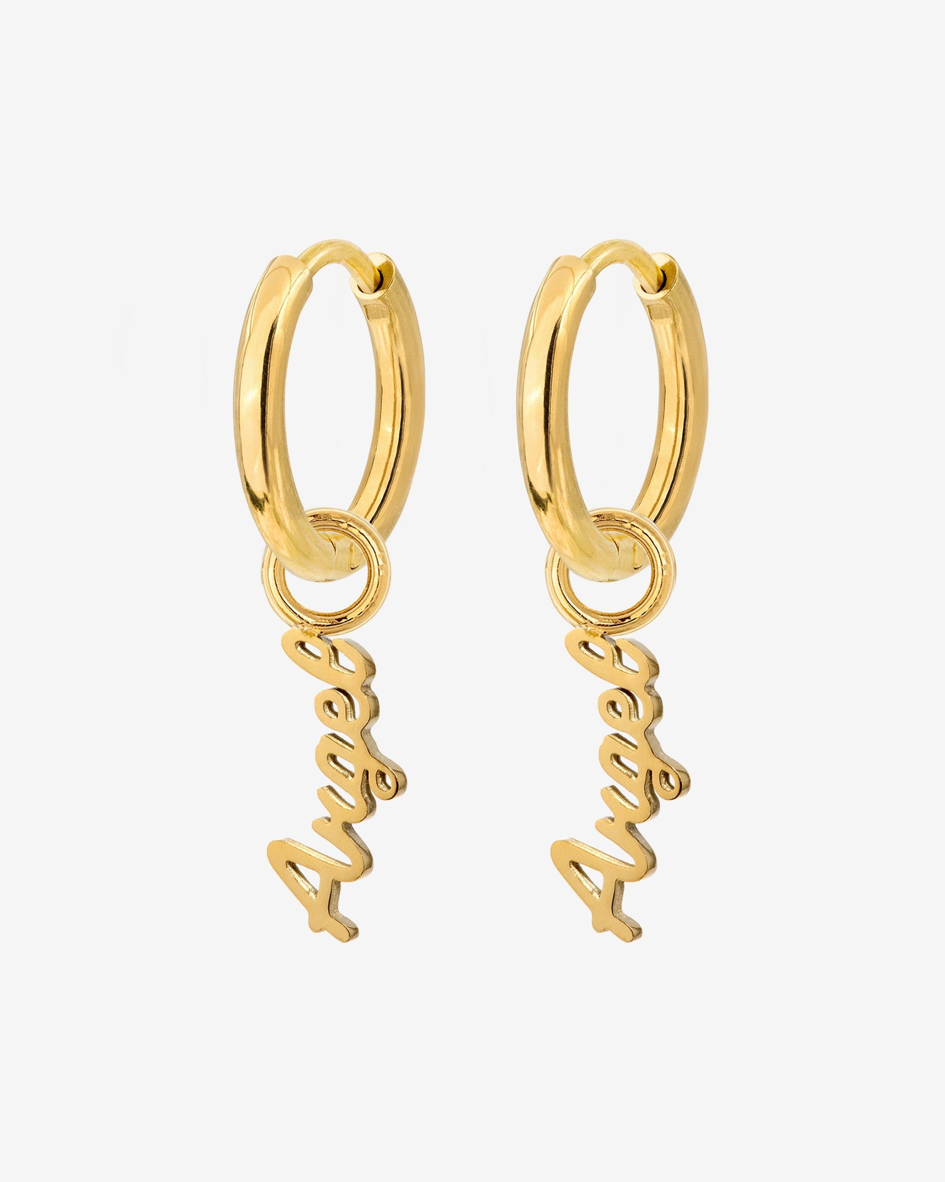 The Angel Hoop Set Small Gold