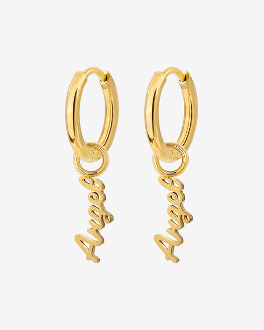 The Angel Hoop Set Small Gold