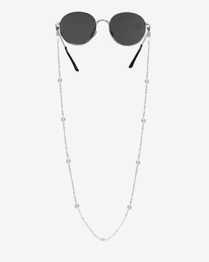 Swirl'n Sunglasses Chain Silber