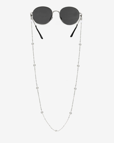 Swirl'n Sunglasses Chain Silber
