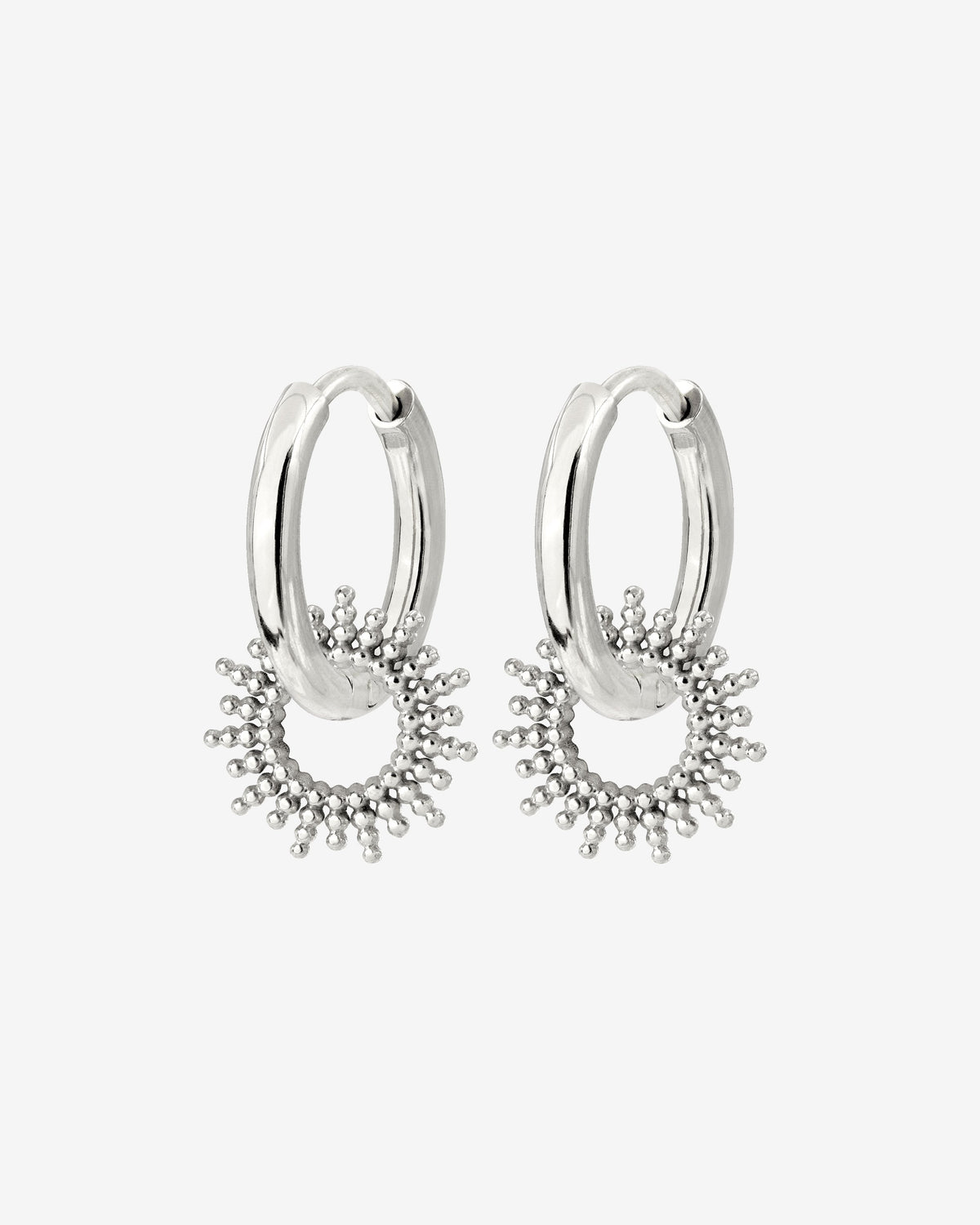 Sunny Hoop Set Small Silber