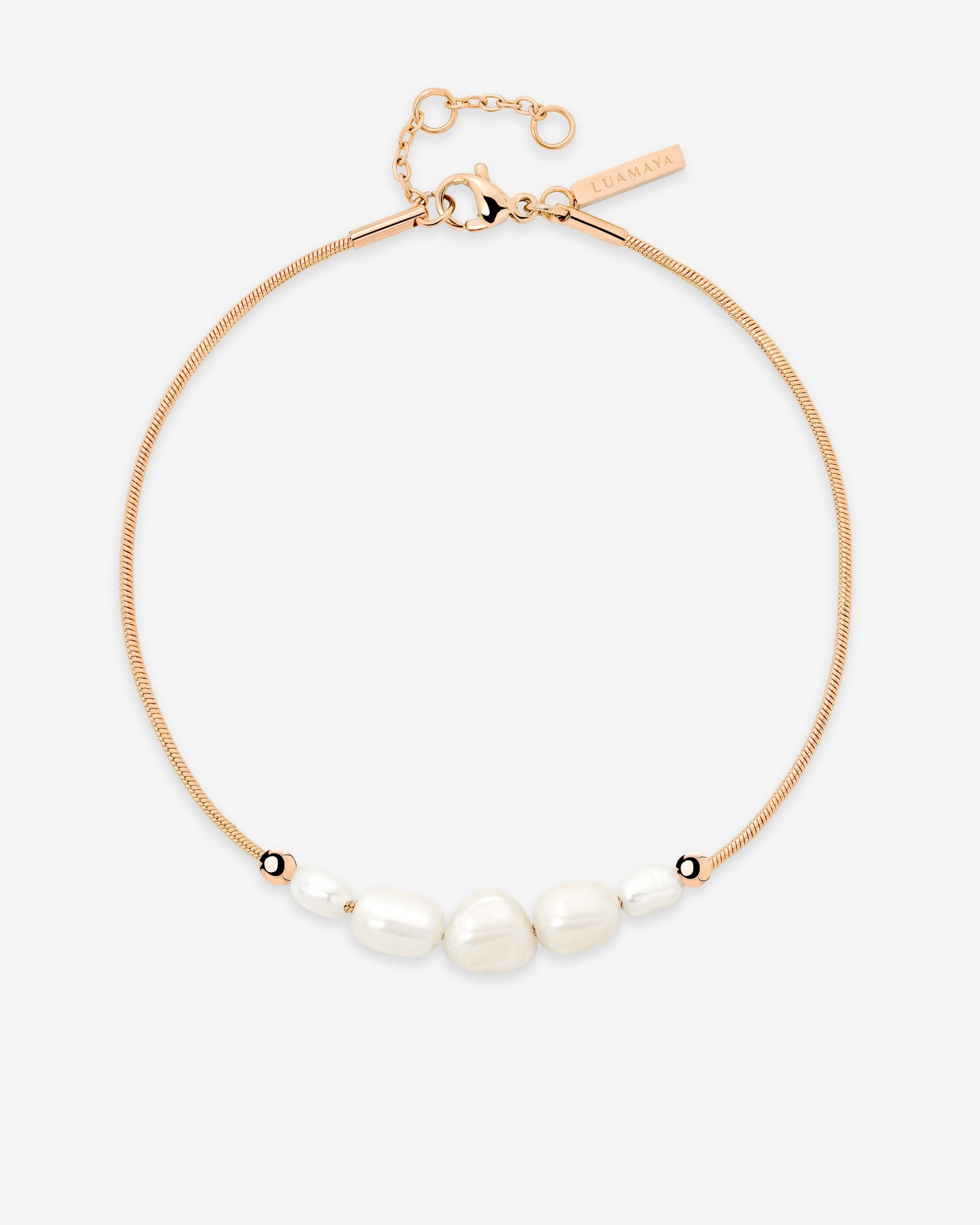 Pearlessence Anklet Roségold