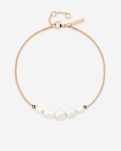 Pearlessence Anklet Roségold