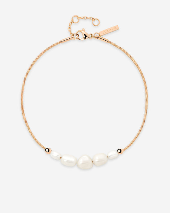 Pearlessence Anklet Roségold