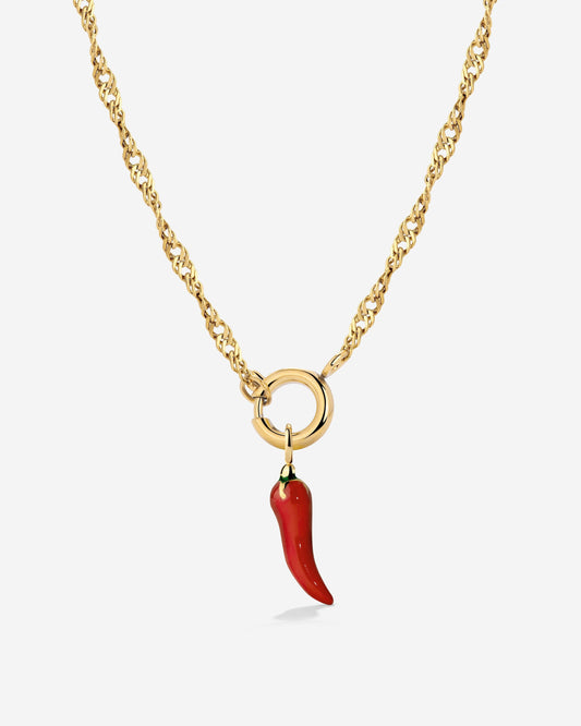 Chili Singapore Chain Necklace Set Gold
