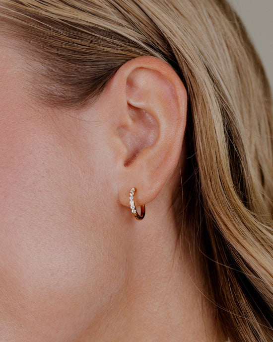Glimmer Hoops Small Roségold